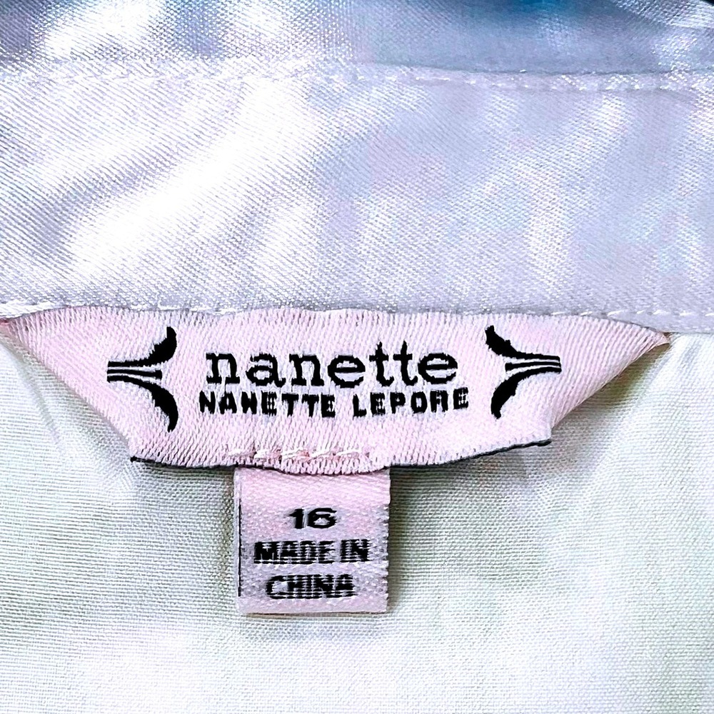 Nanette Lepore Dress NWT Citrine Plus 16 Button Front Preppy Vintage Vibe Retro - Picture 5 of 11